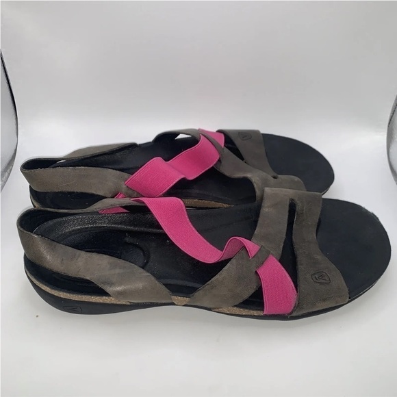 KEEN Dauntless Leather Strappy Sandals Size 8  Good Preowned Condition - Picture 5 of 5